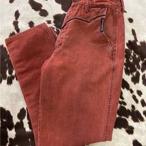 High Rise Rust Jeans Rockies Rocky Mountain western